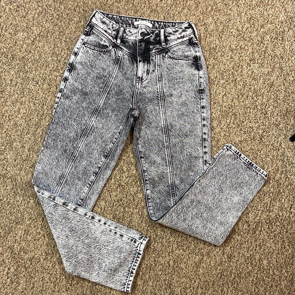 PacSun Mom Jean Vintage Women's Acid Wash Jeans Size 25 Mom Jeans - Picture 6 of 14